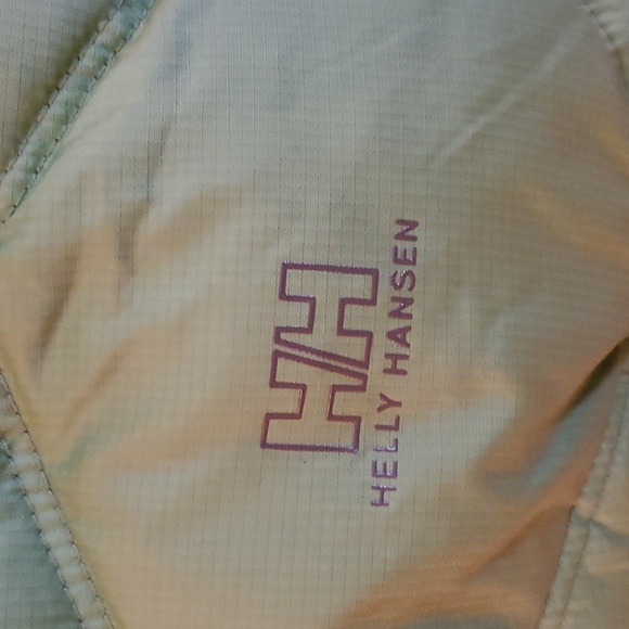 Helly Hansen Puffer Jacket with Detachable Hood Inside Pockets Green Size S - Picture 4 of 13